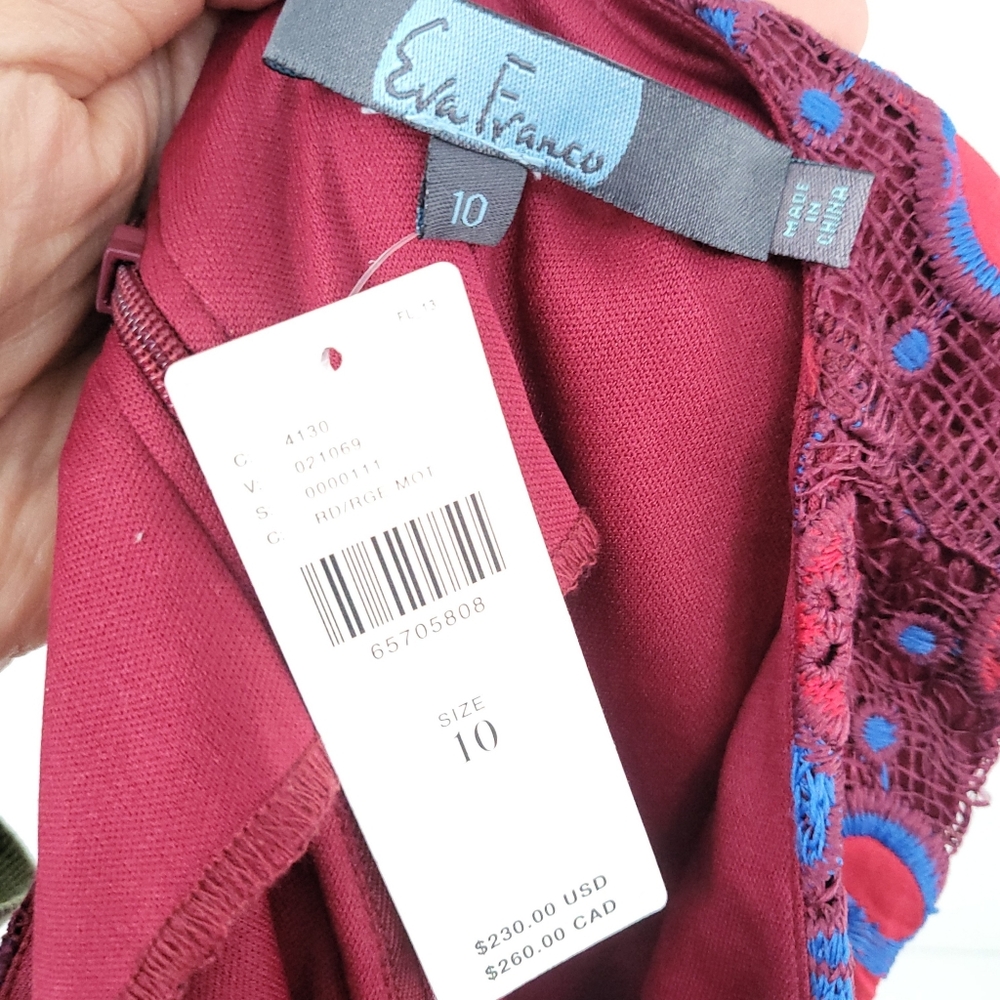 NWT Anthropologie Eva Franco Lace Sleeveless Cocktail Party Dress Sz 10 $230 - Picture 13 of 16